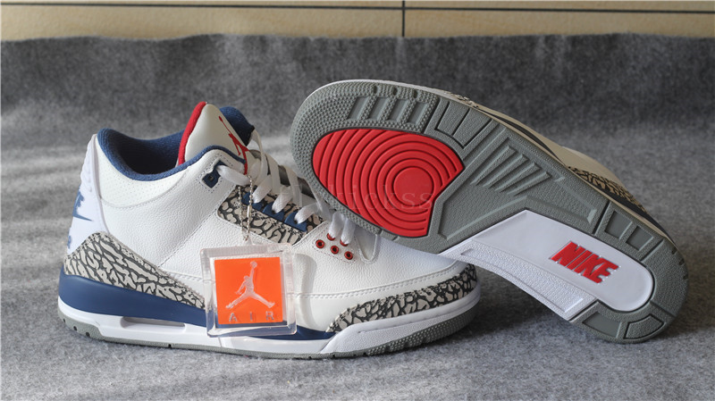 Air Jordan III 3 OG True Blue White Nike Back